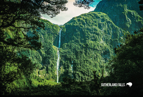 SFI50 - Sutherland Falls - Small Postcard - Postcards NZ Ltd
