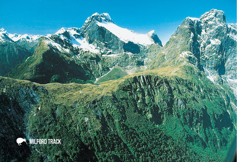 SFI53 - Mackinnon Pass Milford Sound - Small Postcard - Postcards NZ Ltd