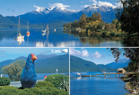 SFI62 - Te Anau Multi - Small Postcard - Postcards NZ Ltd
