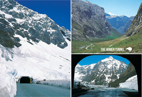 SFI69 - Homer Tunnel Multi - Small Postcard - Postcards NZ Ltd