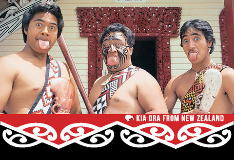 SGI519 - Kia Ora From New Zealand - Small Postcard - Postcards NZ Ltd