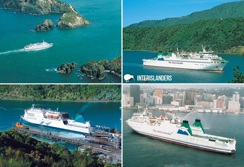 SMB662 - Interisland Ferrys - Small Postcard - Postcards NZ Ltd
