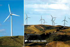 SMW1066 - Te Apiti Wind Farm, Tararua - Small Postcard - Postcards NZ Ltd