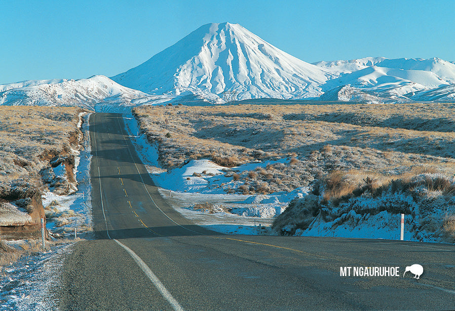 SMW931 - Mt Ngauruhoe From Desert Rd - Small Postcard - Postcards NZ Ltd