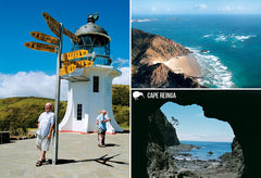 SNO797 - Cape Reinga Multi - Small Postcard - Postcards NZ Ltd