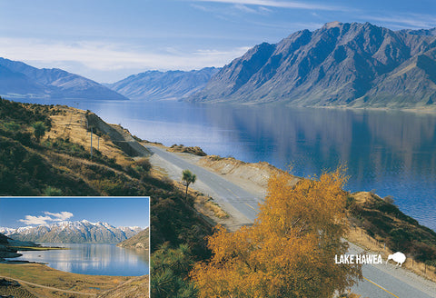 SOT402 - Lake Hawea - Small Postcard - Postcards NZ Ltd