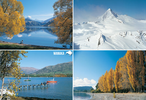 SOT406 - Wanaka Multi - Small Postcard - Postcards NZ Ltd