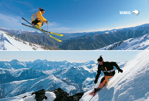 SOT409 - Cardrona Ski Field - Small Postcard - Postcards NZ Ltd