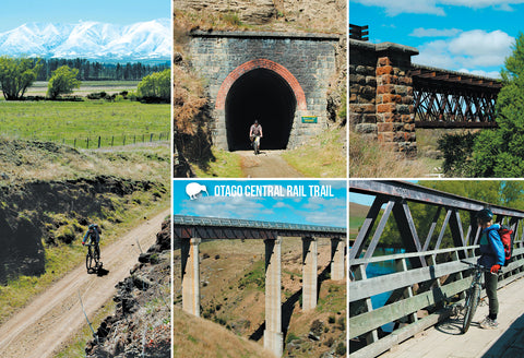SOT410 - Central Otago Rail Trail Multi - Small Postcard - Postcards NZ Ltd