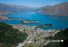 SQT834 - Queenstown Aerial - Small Postcard - Postcards NZ Ltd