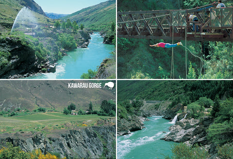 SQT858 - Kawarau Gorge - Small Postcard - Postcards NZ Ltd