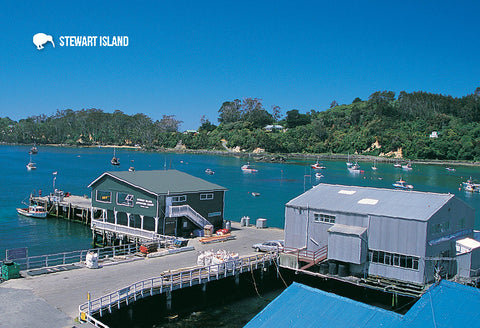 SSO904 - Stewart Island Wharf - Small Postcard - Postcards NZ Ltd