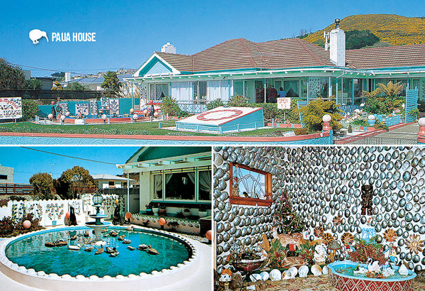 Nz Shellhouse Paua Shell House - Small Postcard – Postcards NZ Ltd