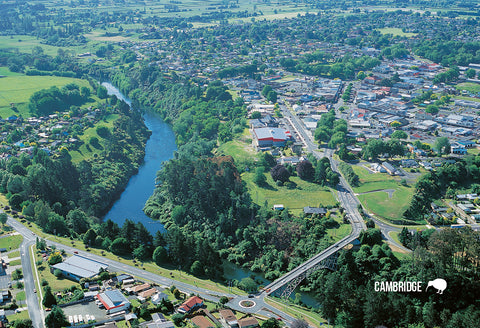 SWA536 - Waikato, Cambridge Aerial - Small Postcard - Postcards NZ Ltd