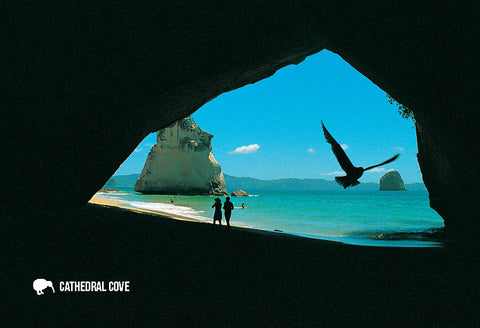 SWA549 - Cathedral Cove, Coromandel - Small Postcard - Postcards NZ Ltd