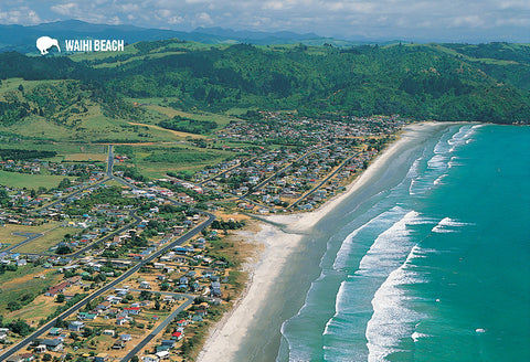 SWA554 - Waihi Beach, Coromandel - Small Postcard - Postcards NZ Ltd