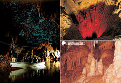 SWC967 - Waitomo Caves Multi - Small Postcard - Postcards NZ Ltd