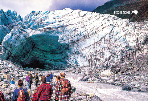 SWE1028 - Terminal Fox Glacier - Small Postcard - Postcards NZ Ltd