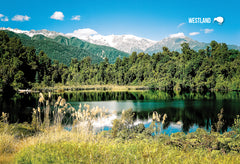 SWE1040 - Lake Mapourika Westland - Small Postcard - Postcards NZ Ltd