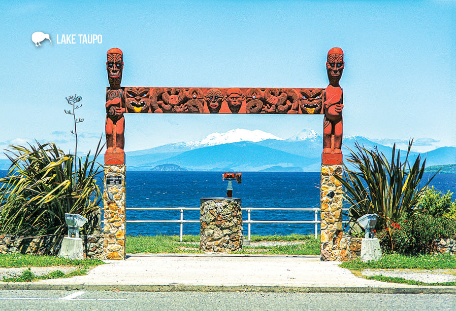 SRO885 - Lookout Point Lake Taupo - Small Postcard - Postcards NZ Ltd