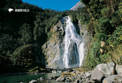 SFI48 - Bowen Falls Milford - Small Postcard - Postcards NZ Ltd